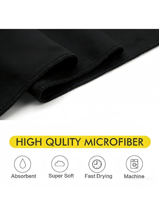 Quick Dry Camping Towel, Microfiber Travel Towel 3 Size at 1 Pack,Fast Drying Towel Set for Camping, Beach, Gym, Sports, Yoga & Swimming Pool, Black - Image 5
